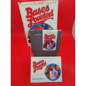 Jaleco Bases Loaded NES Nintendo Complete CIB 1988